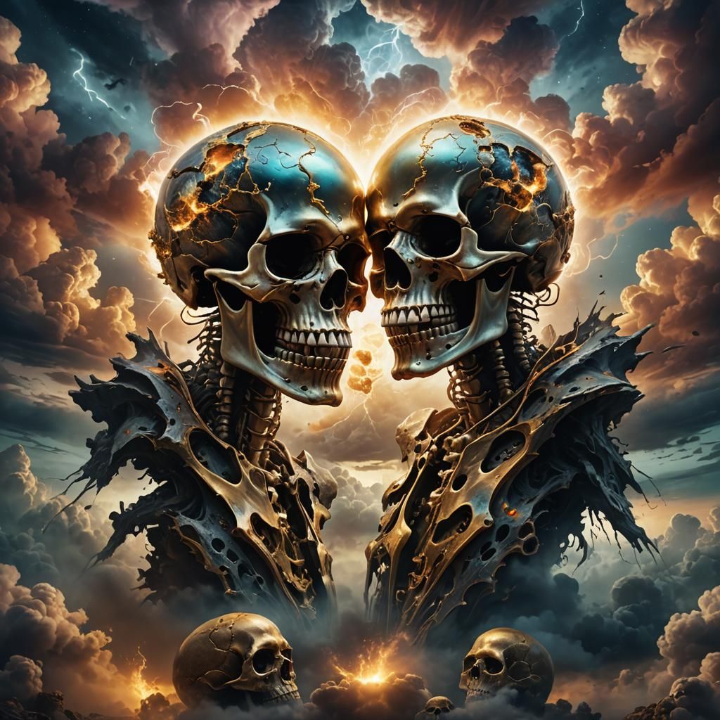 Super Nova Skulls Under Enchanted Sky