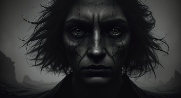 Mysterious Figures in Dark, Mystic Portraits