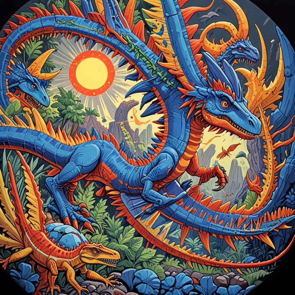 Ancient Fossilized Landscapes in Vibrant Earthy Tones