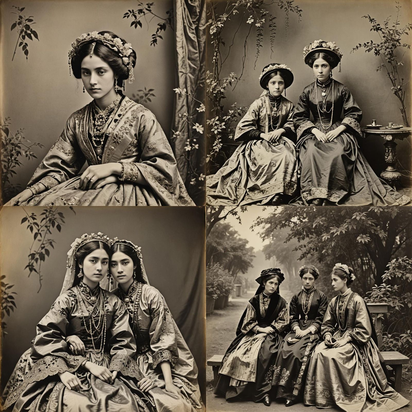 Ethereal Portrait in Style of Early Photography