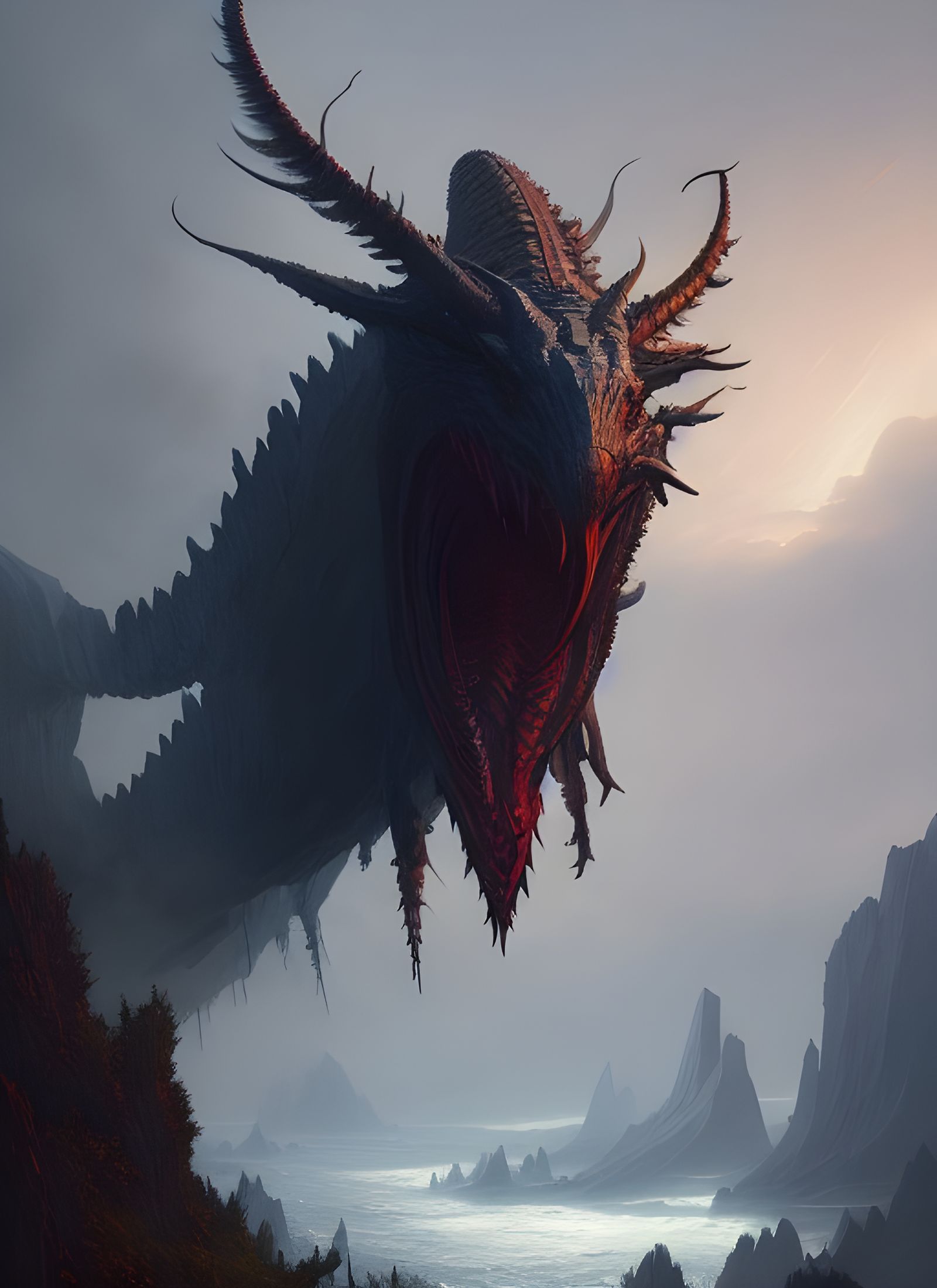 Majestic Mythical Beast Concept Art