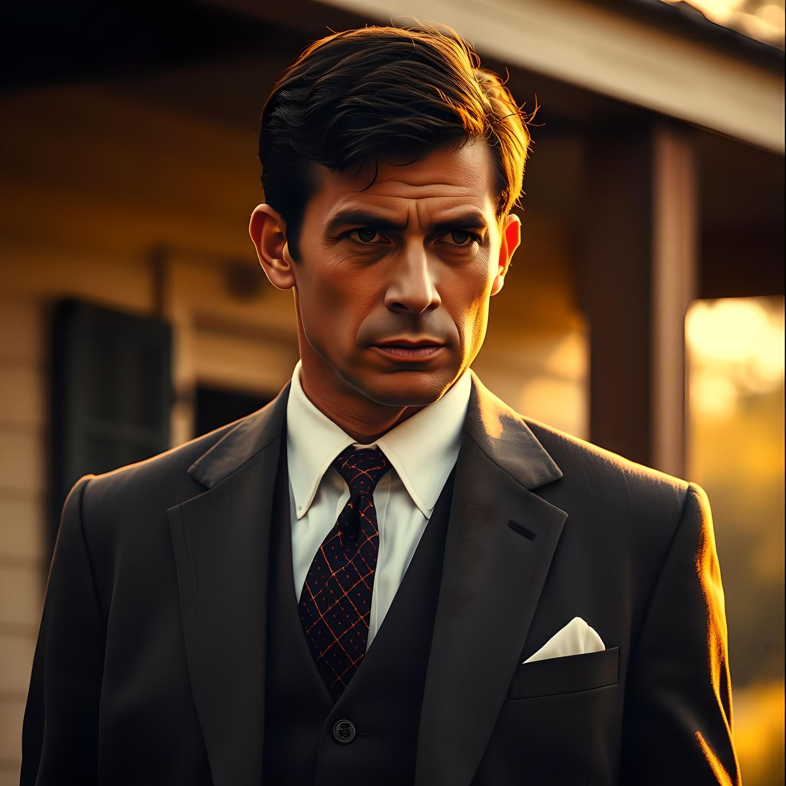 Cinematic Film Still of Atticus Finch