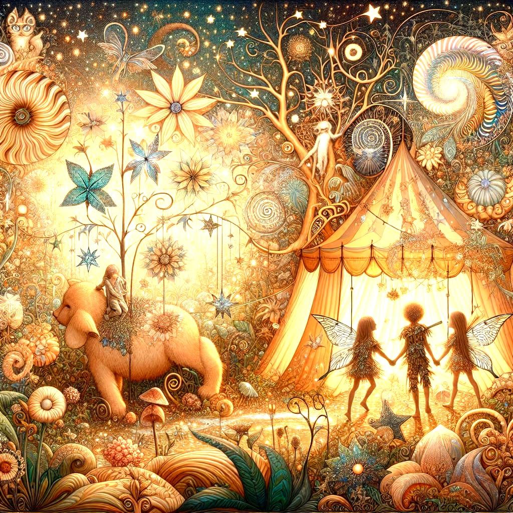 Whimsical Forest Party with Pixies and Glowing Flora