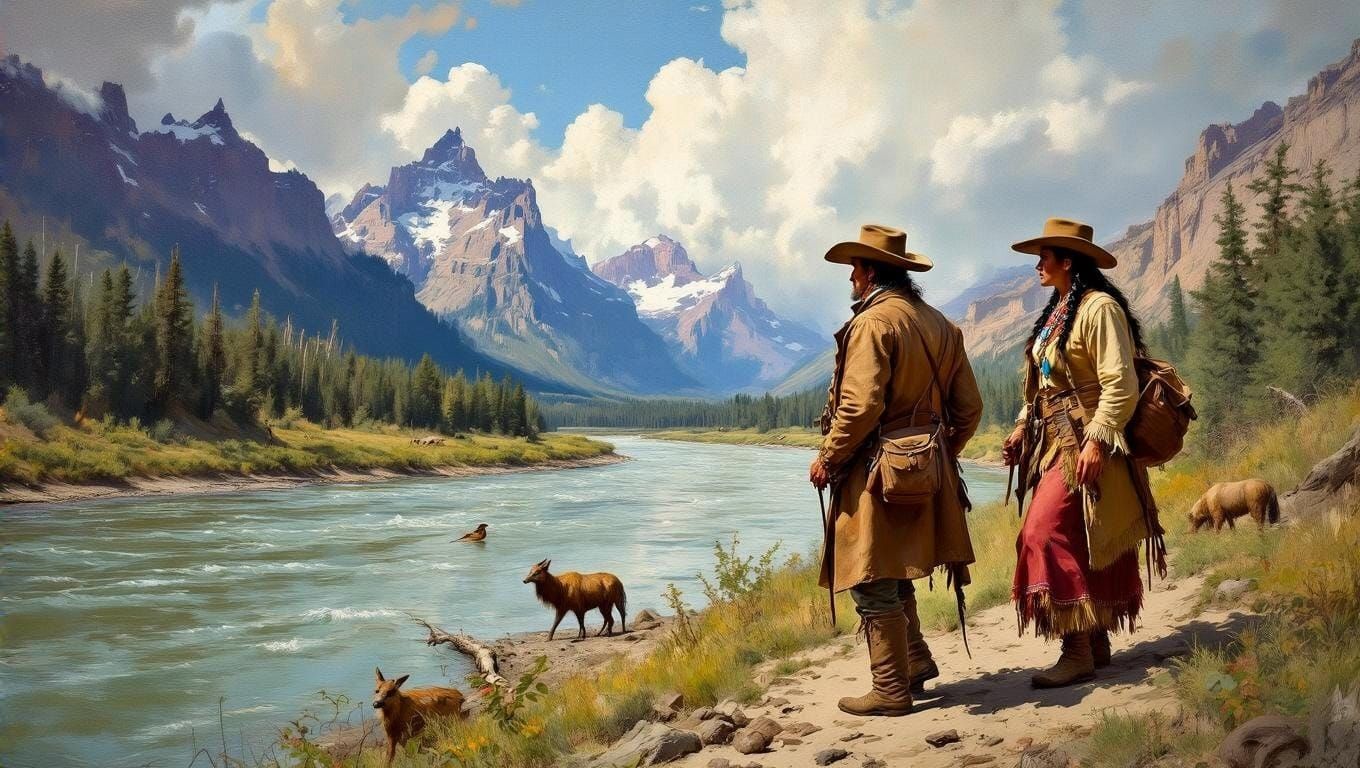 American Pioneers in the Wild West