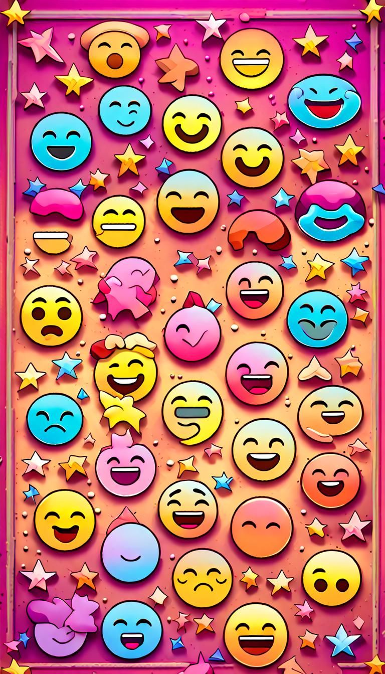 Emoji Sentences as Neon 3D Renderings