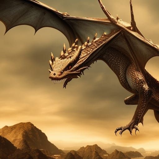 Epic Pet Dragon in Detailed Digital Matte Painting