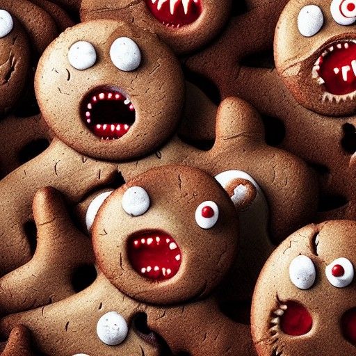 Horror: Flesh-Eating Gingerbread Men in 8K