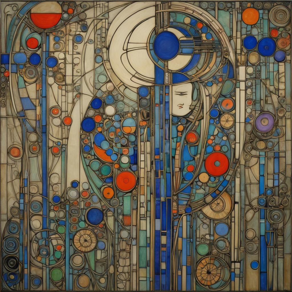 Abstract Art in Complementary Colors