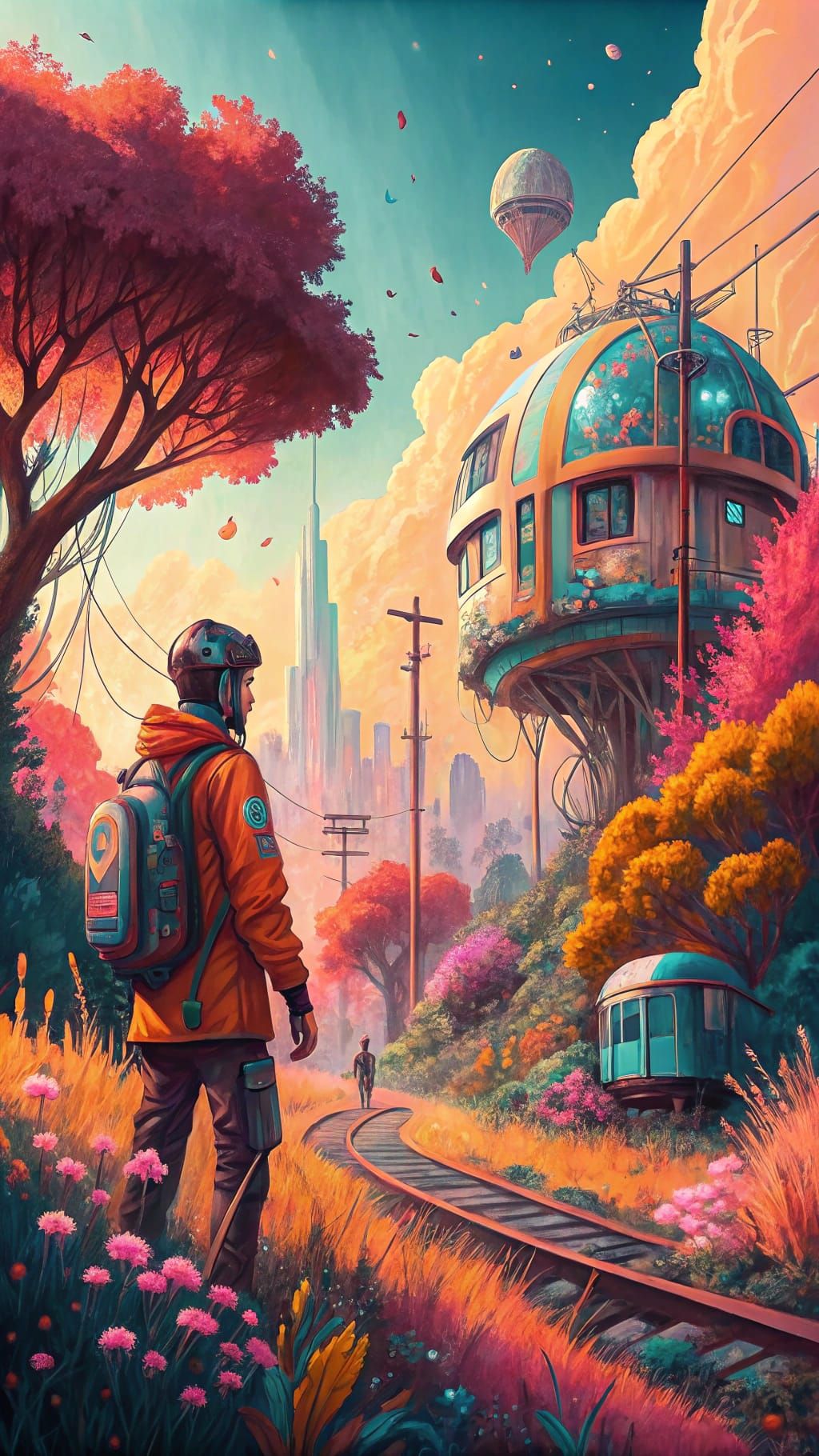 Vibrant Abstract Digital Art in 8K Resolution