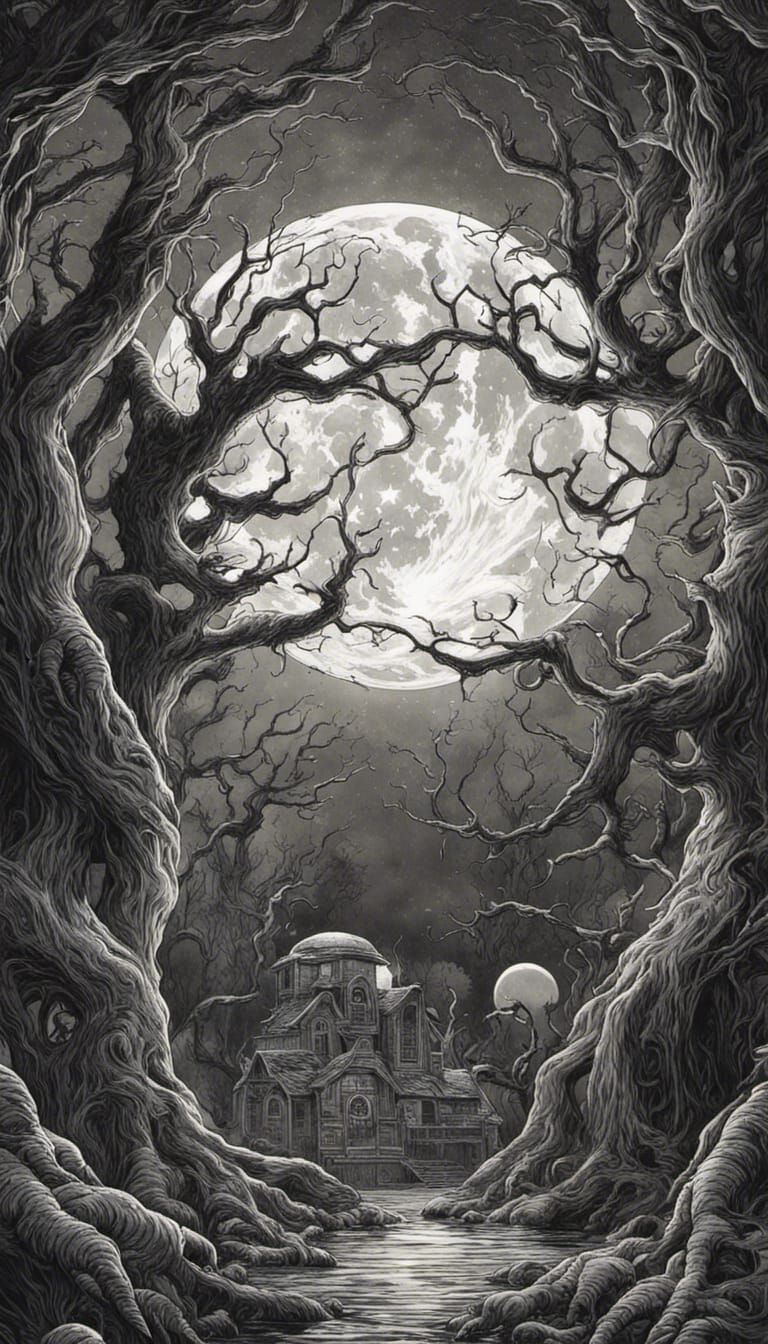 Eldritch Gothic Horror: A Tim Burton-Style Nightmare