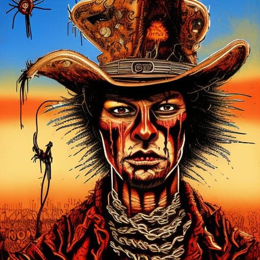 Cowgirl Outlaw: Gritty Spaghetti Western Concept Art