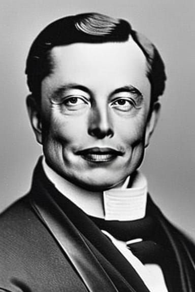 Elon Musk as Vampire in 1800s Portrait