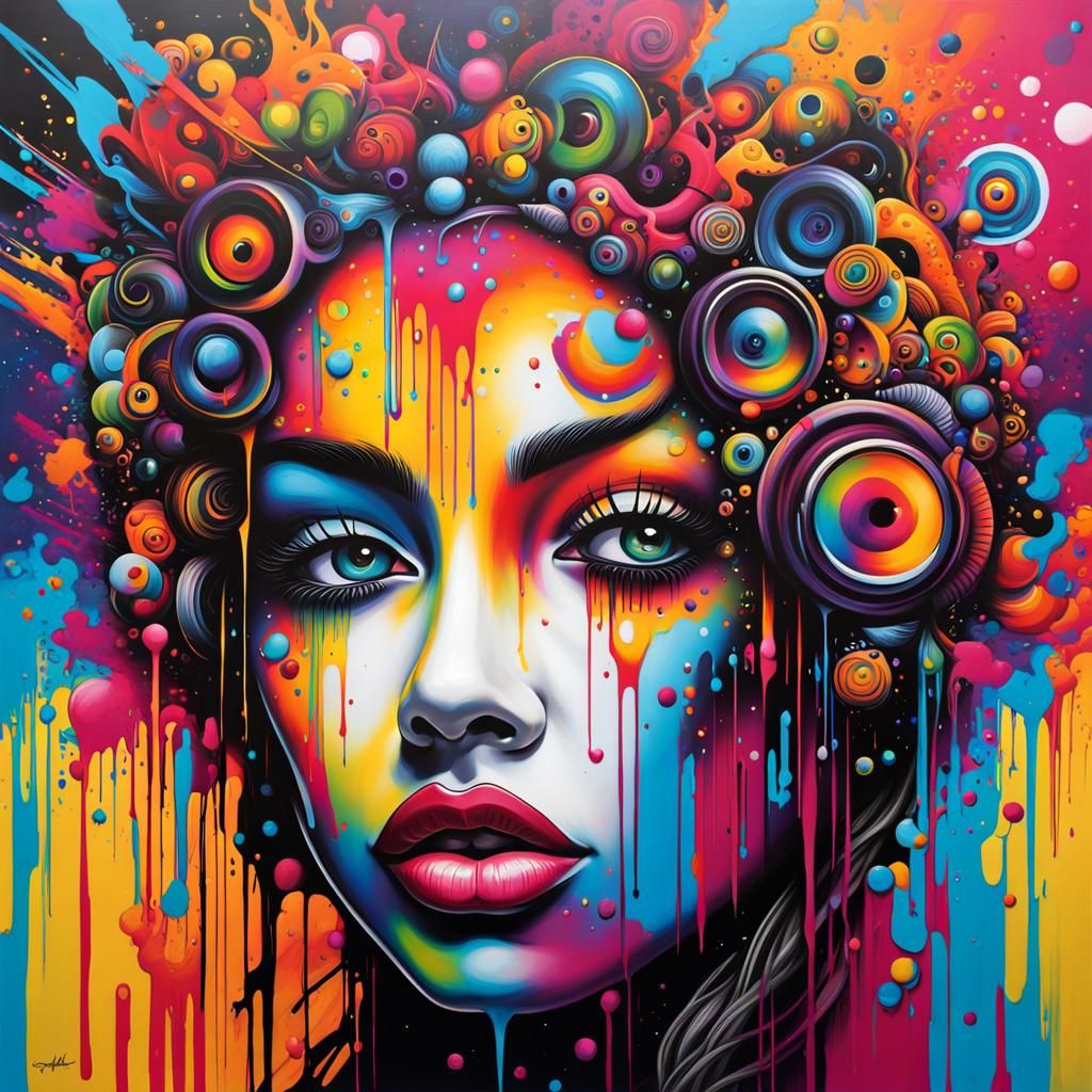 Colorful Graffiti Art: Finding Inner Peace