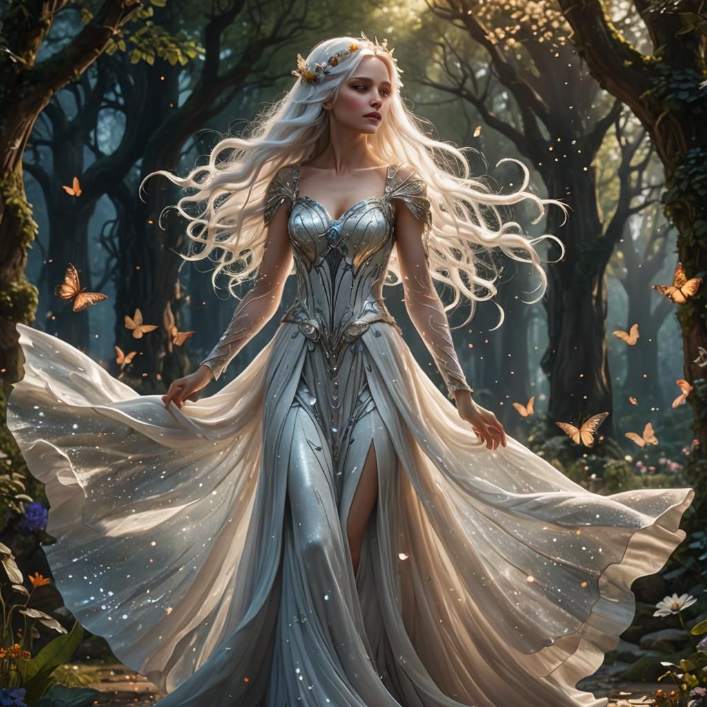 Fantasy Fairy Kiss, Detailed Matte Painting