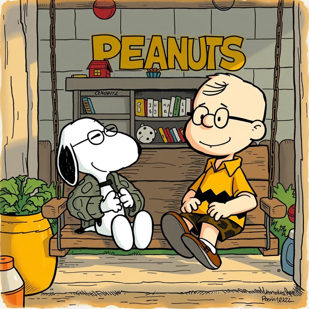 Warmth of Golden Years in Cartoon Nostalgia