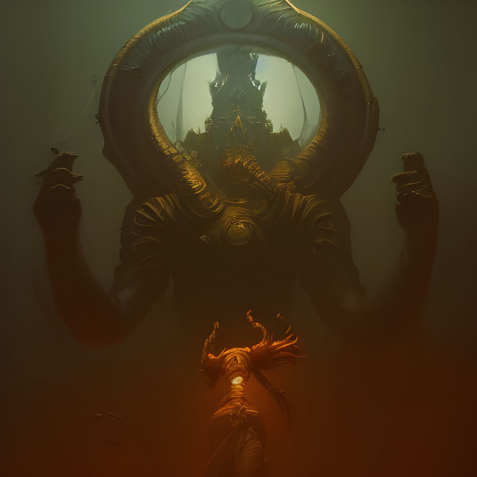 Hyperdetailed Beholder in Dark Fantasy Concept Art