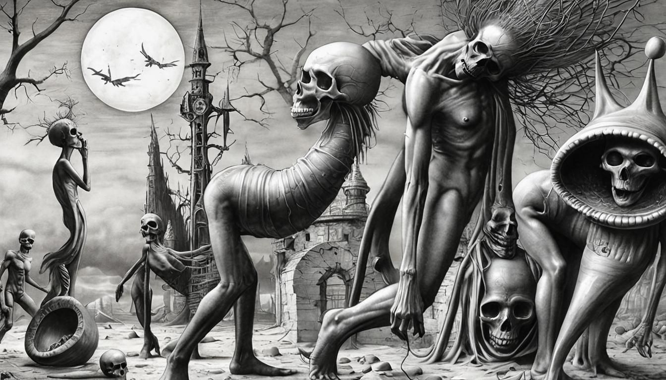 Memento Mori: Post-Apocalyptic Fantasy Drawing