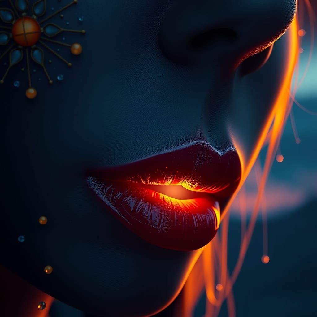 Fantastical Sunset Portrait in Deep Color and Intricate Deta...
