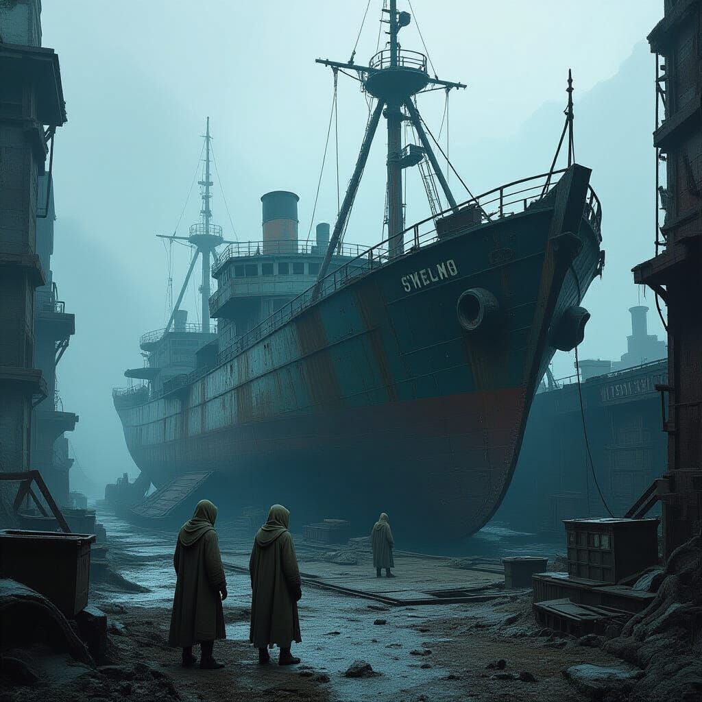 Mystical Abandoned Shipyard: Whisperfolk Salvage in Retro-Fu...