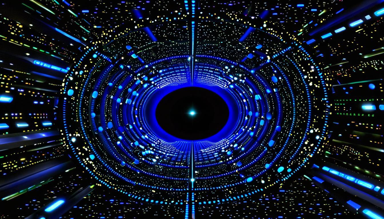 Cyber-Organic Being Controls Hyperspace Code Streams