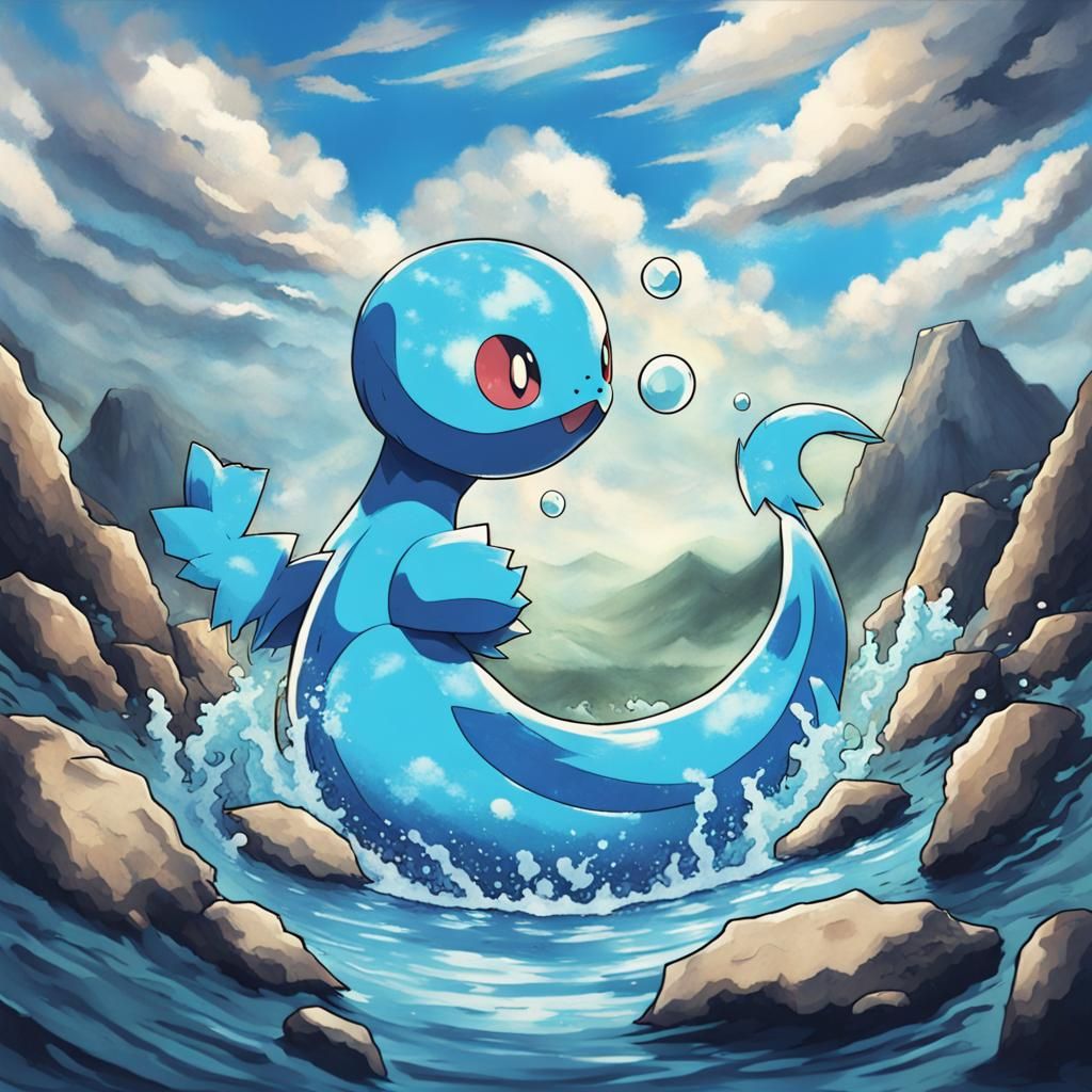 Dynamic Water-Type Pokémon Art