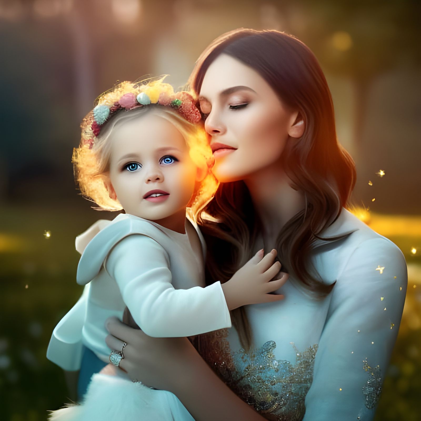 Radiant Mother and Daughter Reading: A Classical Painting