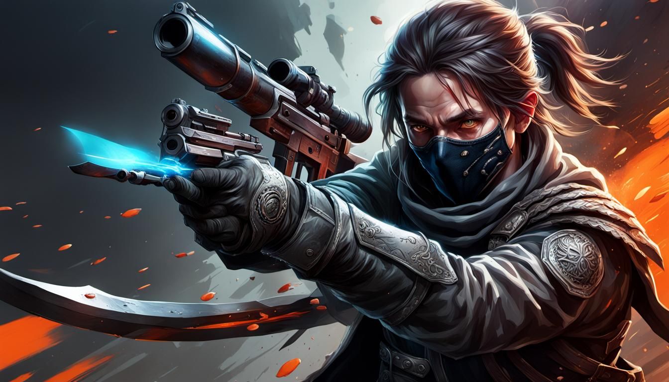 Hyperrealistic Rogue Assassin Concept Art