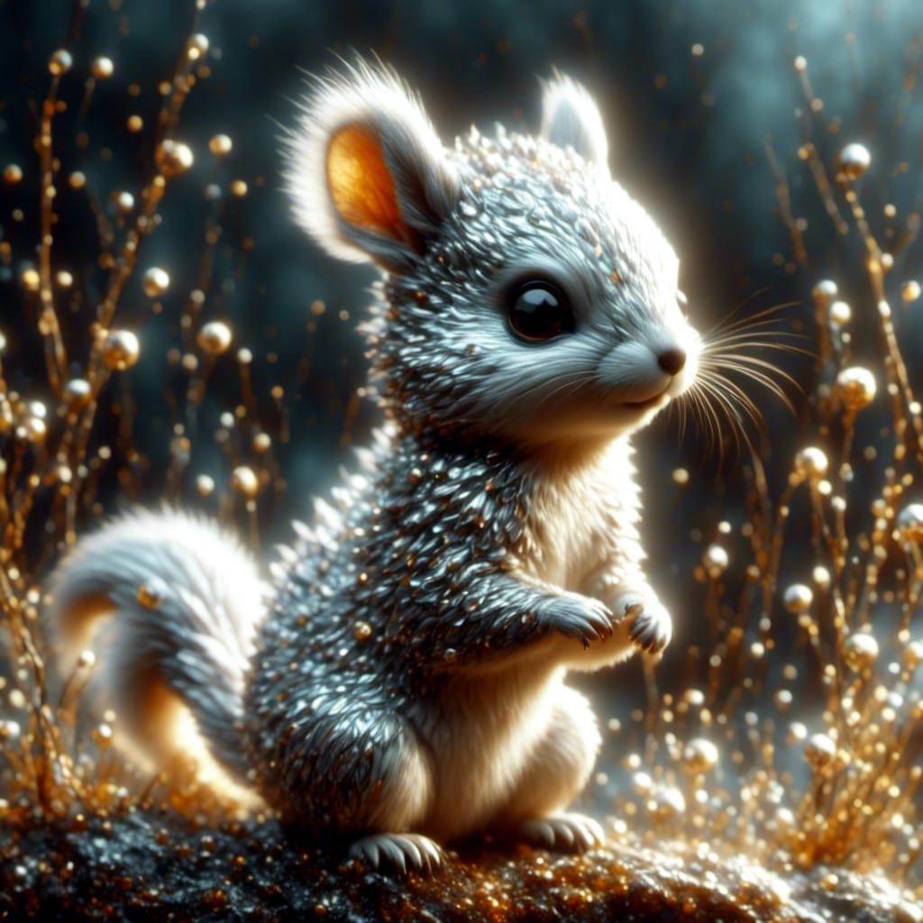 Mutated Squirrel: Adorable Big-Eyed Creature