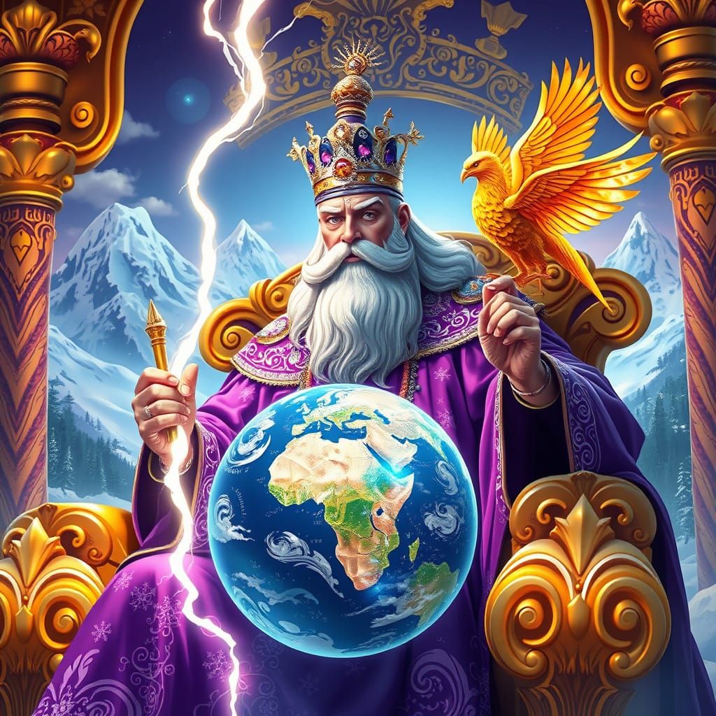 Regal Emperor Reigns Supreme in Vibrant, Whimsical Wonderlan...