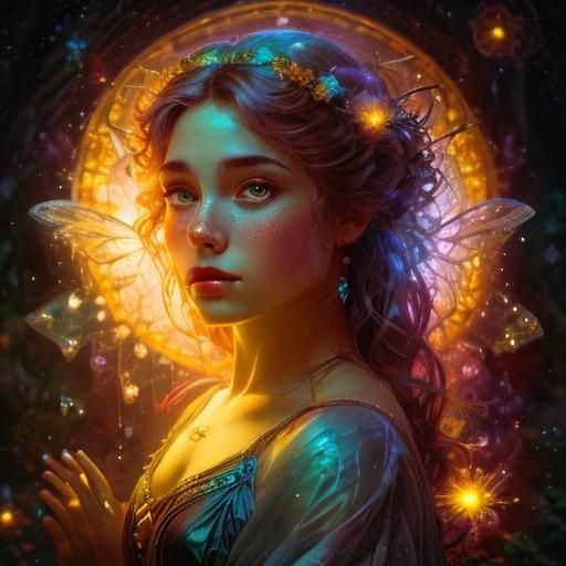 Lizard with Glowing Eyes in Anime Style