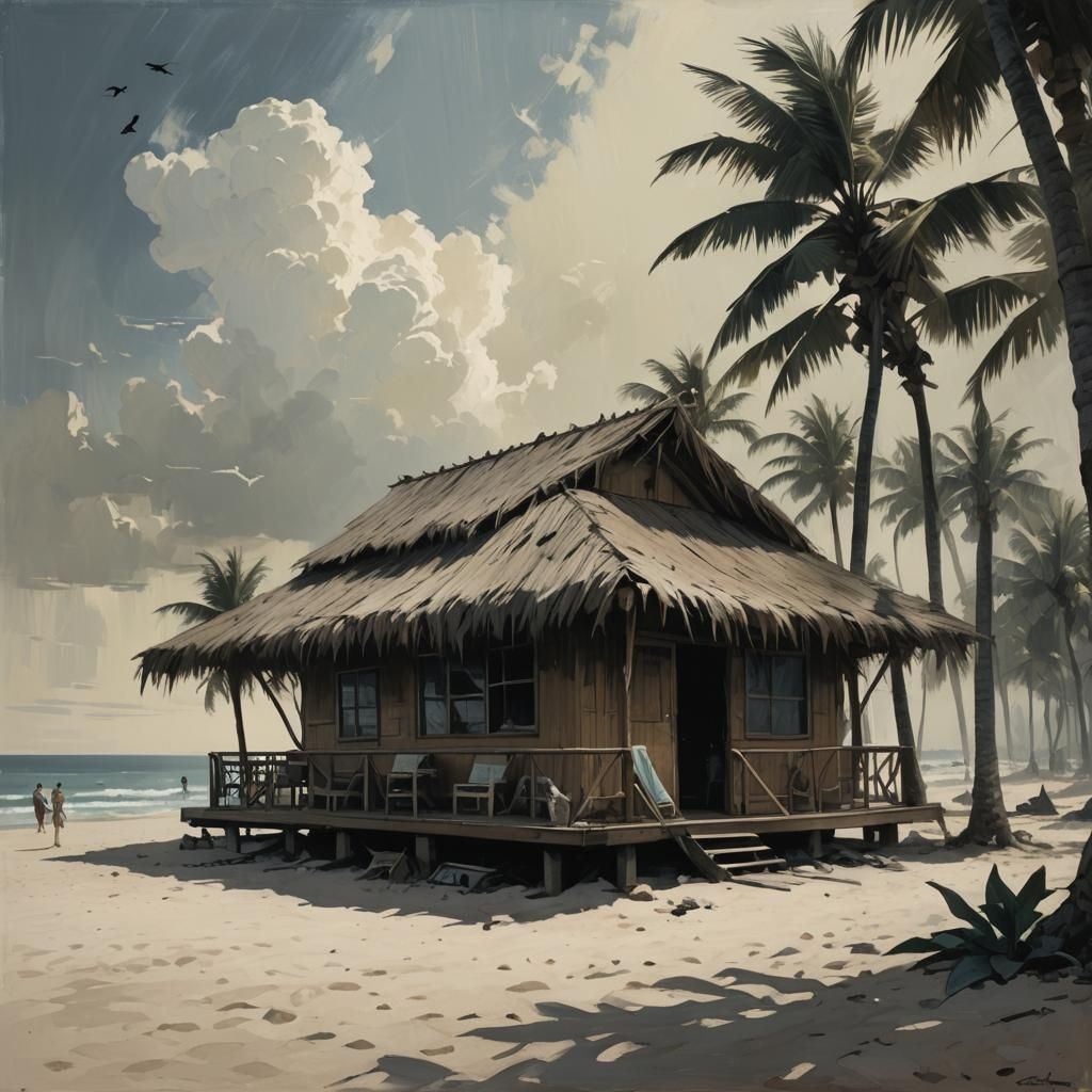 Sinister Cabana in Fantasy Art Style