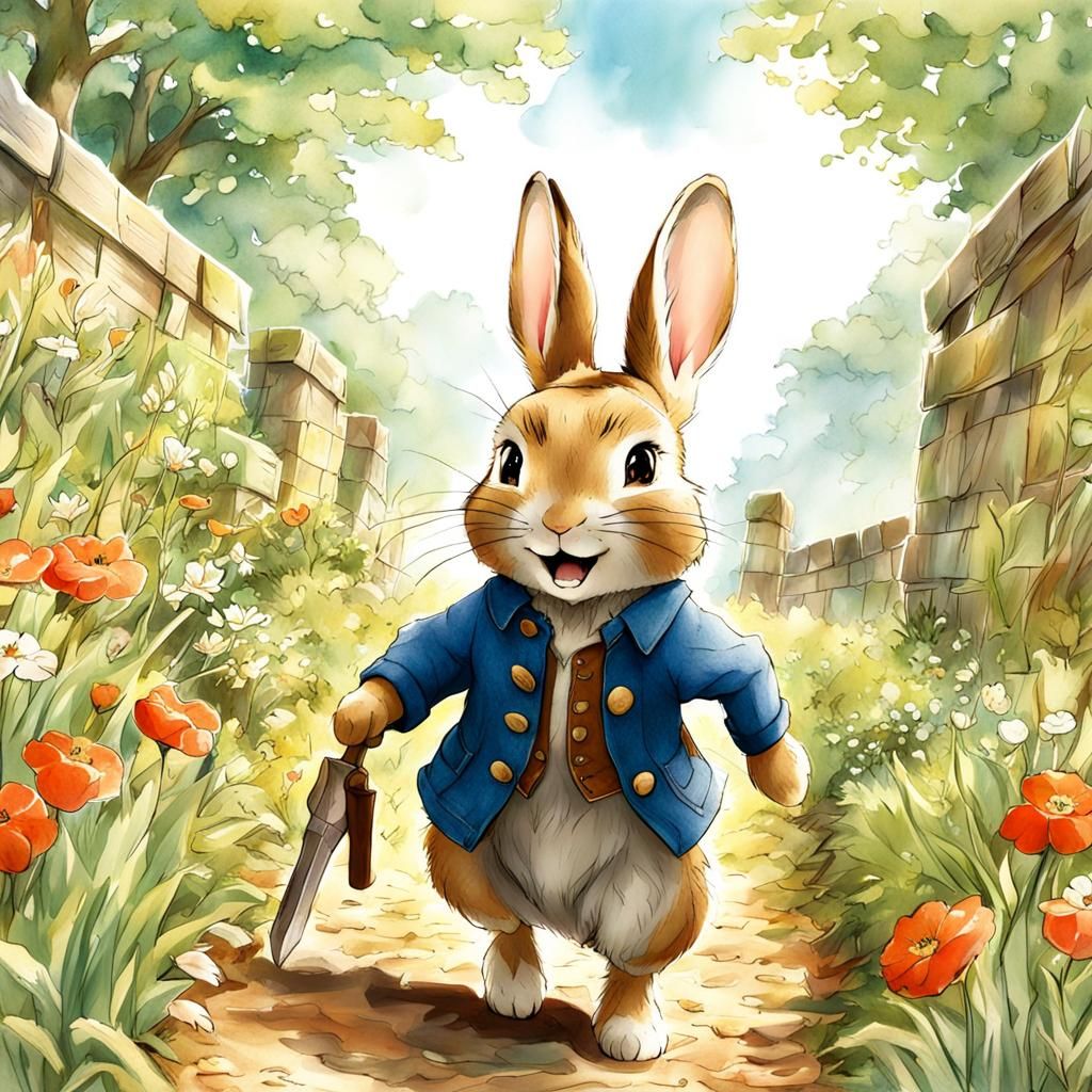 Anime Peter Rabbit Japanese Manga Style