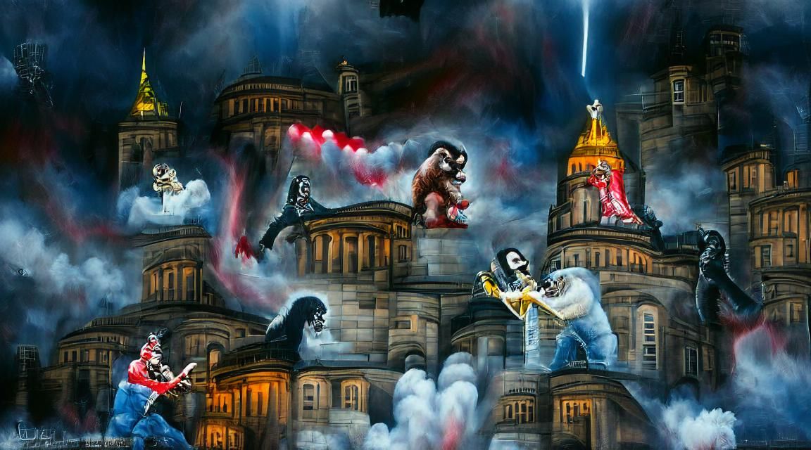 King Kong Battle on St. Paul's Cathedral