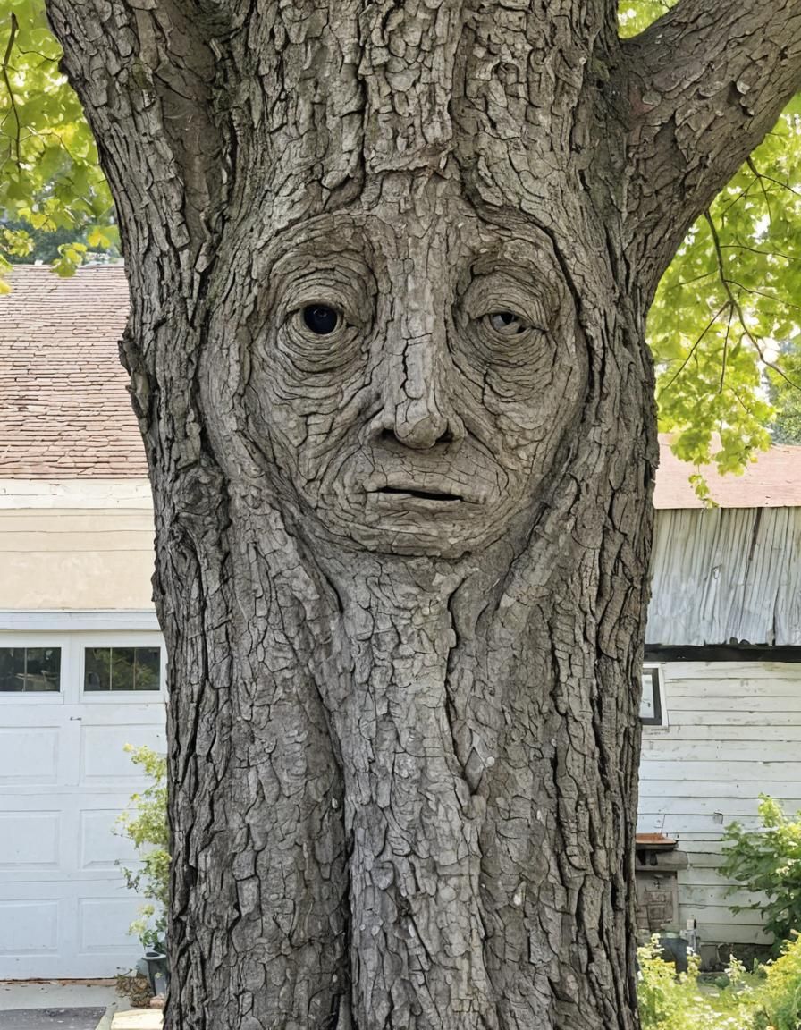 Tree with a Face: AI Generated Image
