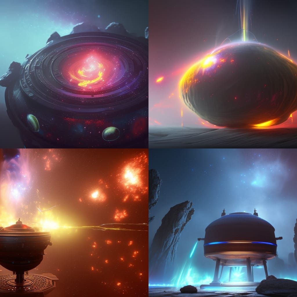 Galaxy Boiling in Pot with Magic and Sparks