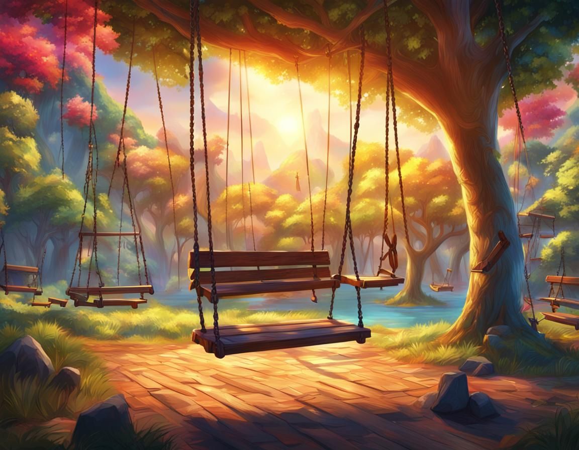 Fantasy Swings and Hammocks in Vibrant Colors