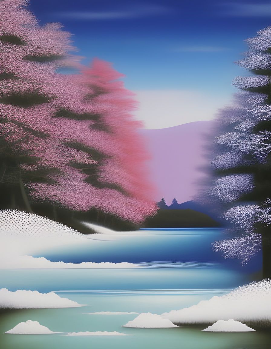 Kyushu Four Seasons: Minimalist Airbrush Art