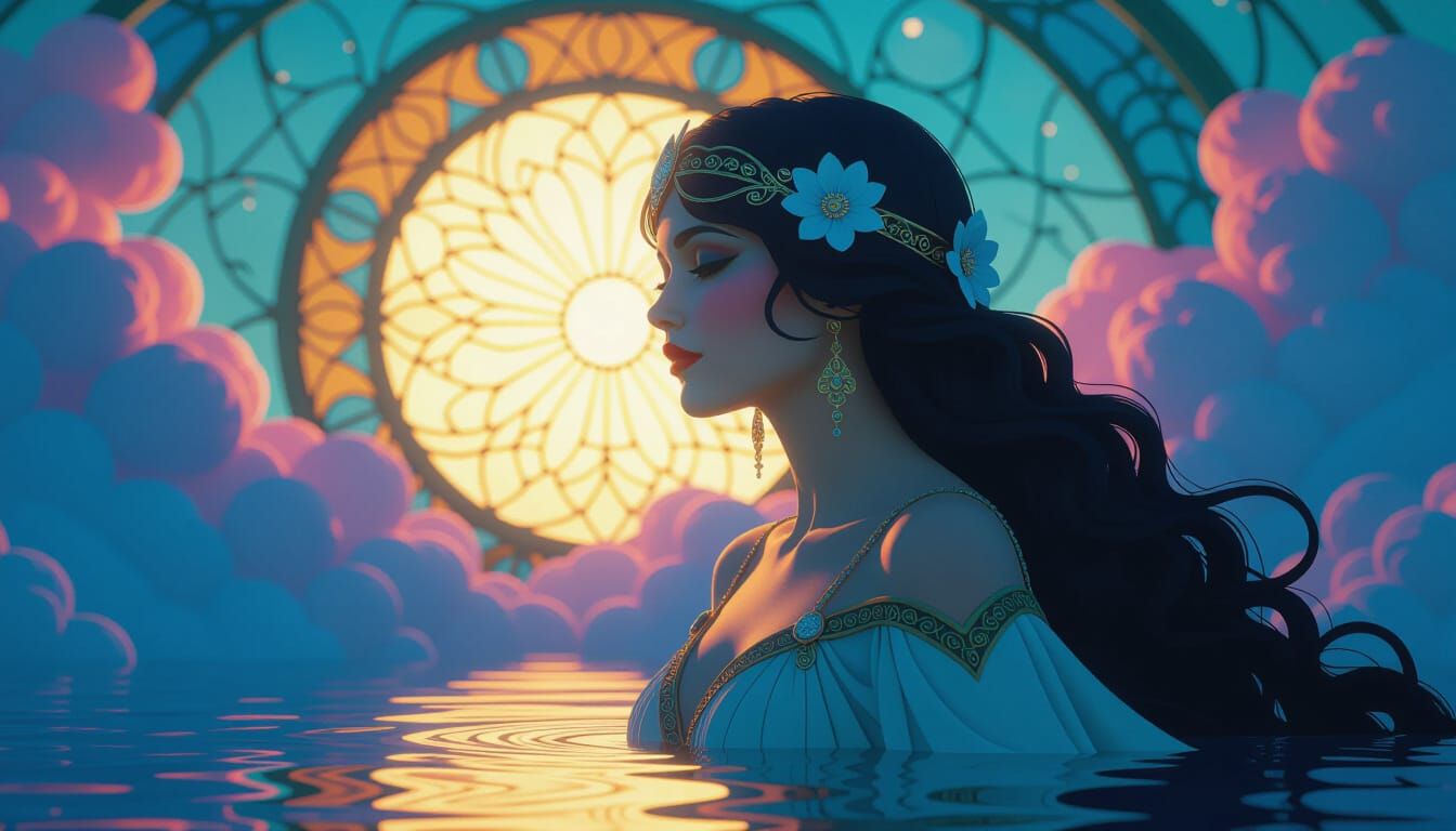 Siviquam Splash Art in Art Nouveau and Concept Art Styles