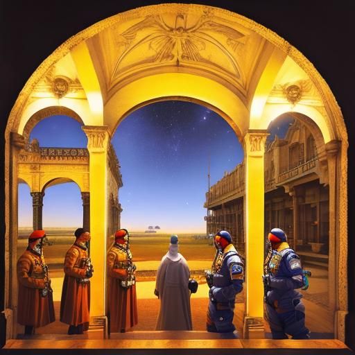 Psychedelic Astronauts in Surreal Cinematic Dreamscape