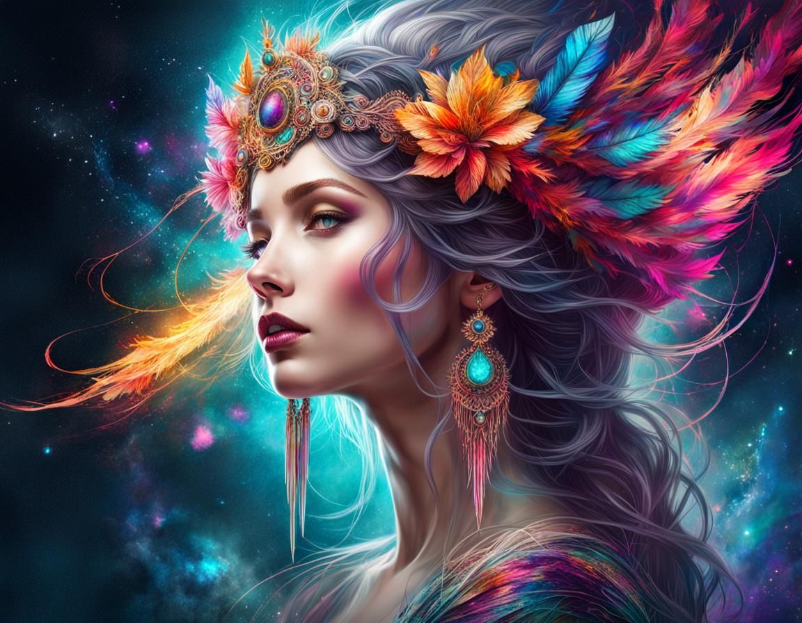 "Goddess of Galaxies"  by "Leili"