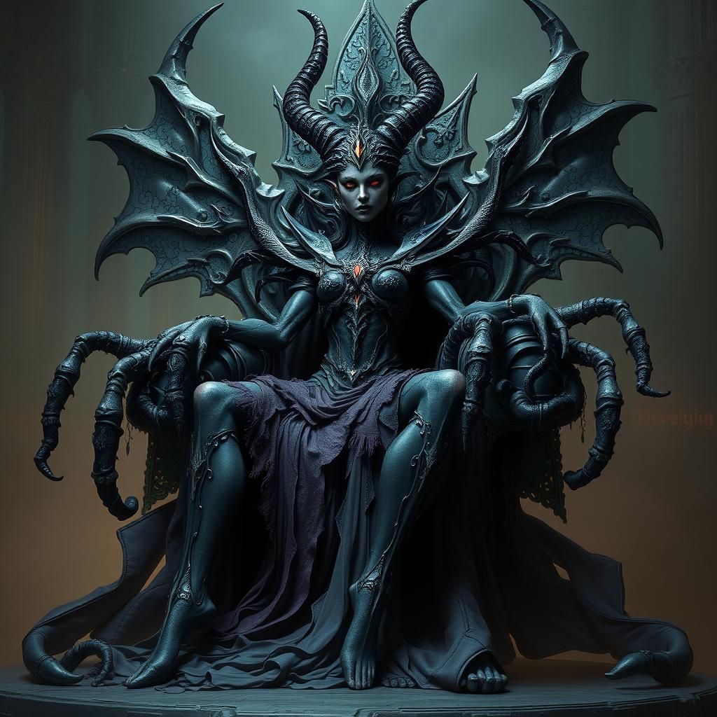 Slaanesh Enthroned: A Macabre Vision of Excess