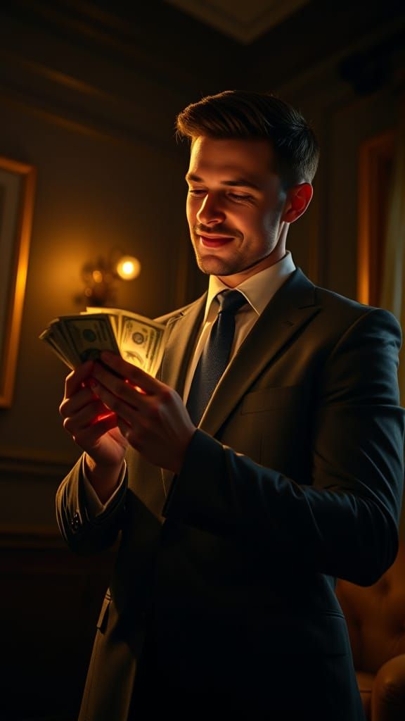 Man of Fortune in Golden Hush