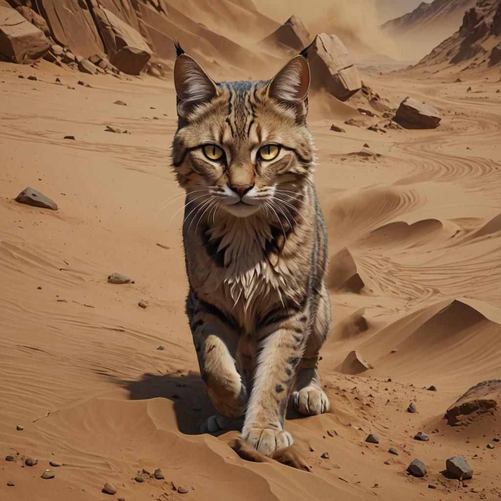 Hyperrealistic Sandstorm from Warrior Cats