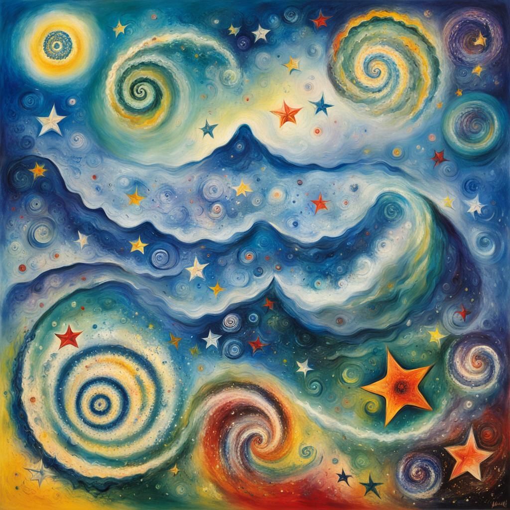 Chagall-esque Maelstrom of Stars and Nebulae