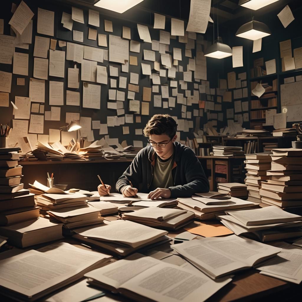 Student's Academic Anxiety in Fantastical Realism Style