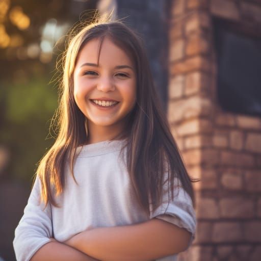 Girl Smiling Before Burning House: Photography
