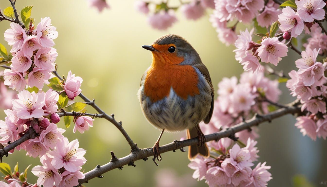 A cute Robin in Springtime