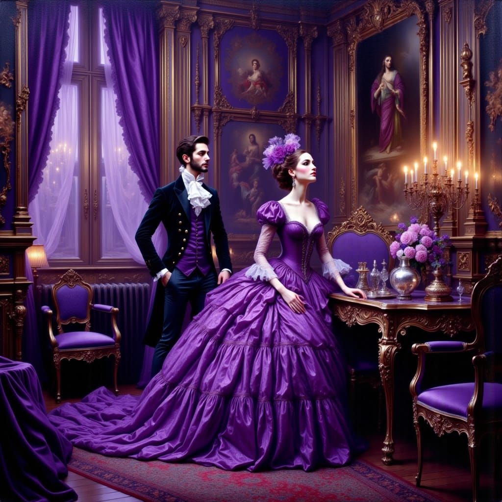 a violet baroque world