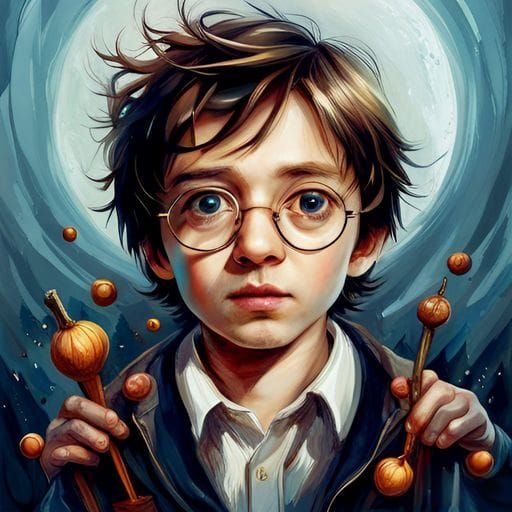 AI Generated Image of Harry Potter