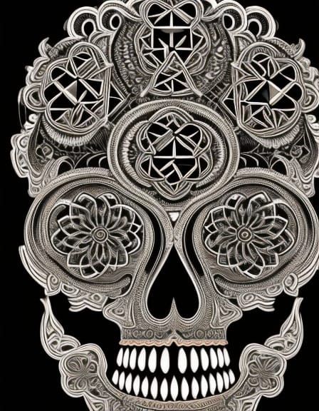 🎍🥏🪅Surrealism Skull🪅🥏🎍